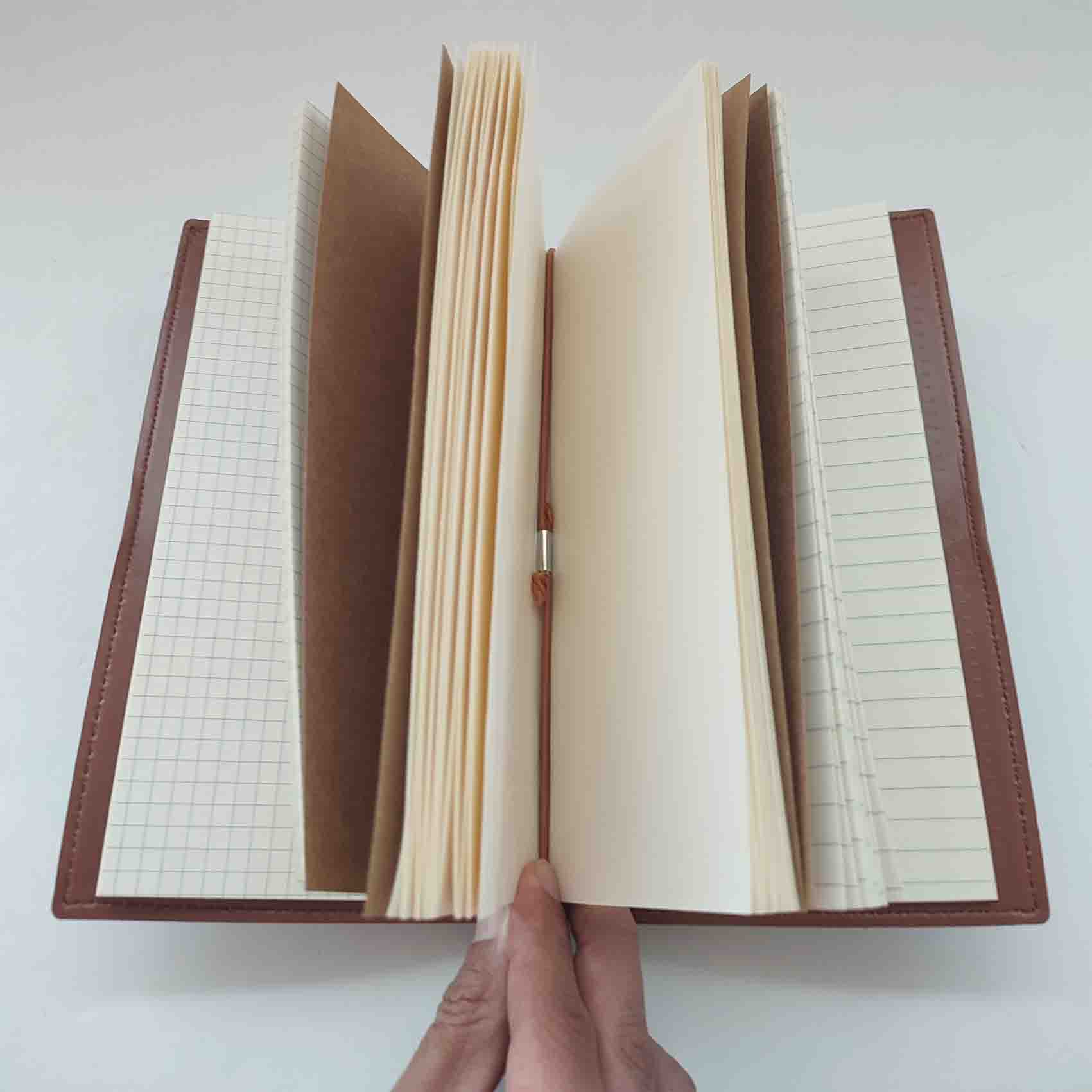 Kişiye Özel Kahverengi Deri Defter